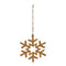 Melrose Gold Metal Snowflake Ornament (Set of 12)