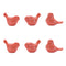 Melrose Ceramic Floral Bird Figurine (Set of 6)