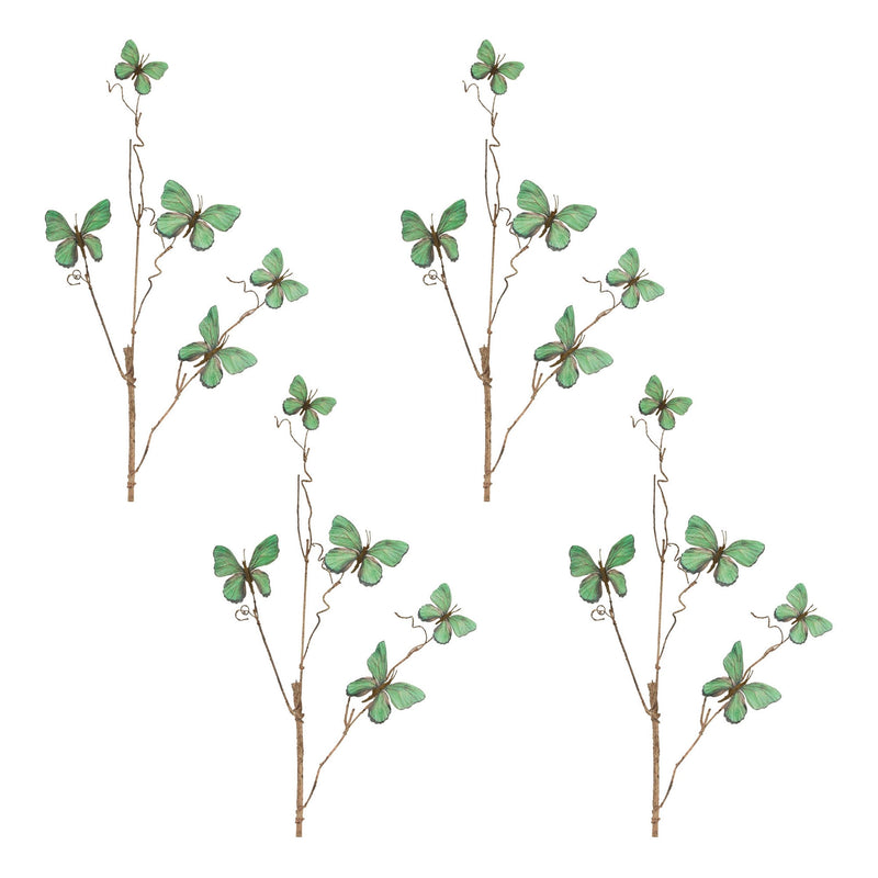 Melrose Butterfly Twig Spray (Set of 4)