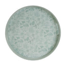 Melrose Round Mushroom and Floral Print Tray 13.5"D