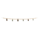 Melrose Wood Bead and Felt Pine Tree Garland (Set of 2)