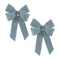Melrose Glittered Double Holiday Bow (Set of 2)