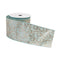 Melrose Orante Blue and Gold Glitter Wired Ribbon 4" x 10 yds.