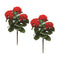 Melrose Red Geranium Floral Bush (Set of 2)