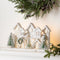 Melrose LED Flocked Winter Village Display 17"L