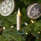 Melrose LED FIA Flame Clip-on Candle Taper or Suction Cup (Set of 10)