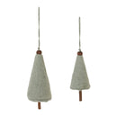 Melrose Felt Wool Pine Tree Ornament (Set of 8)