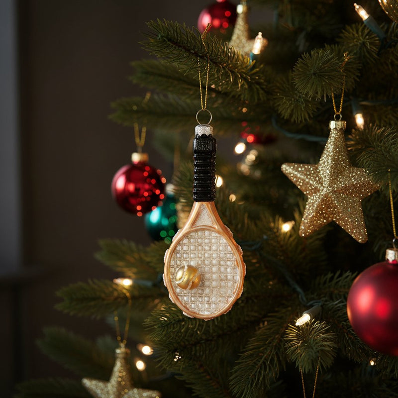 Melrose Tennis Racket Ornament (Set of 12)