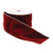 Melrose Red Wired Ribbon 4" x 10 Yds.