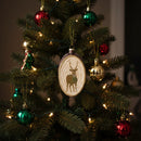 Melrose Deer Disc Ornament (Set of 12)