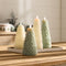 Melrose Glittered Pine Tree Candle 8"H