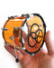 Axe Heaven Vistalite Transparent Amber Led Zeppelin Miniature Drum Set - New Open Box