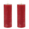 Melrose FIA Wick Red Pillar Candle (Set of 2)
