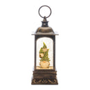 Melrose LED Snow Globe Lantern with Gnome Stack 9.75"H
