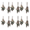 Melrose Snowy Cardinal Bird and Owl Ornament (Set of 12)