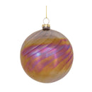 Irredescent Glass Swirl Ornament (Set of 6)