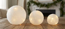 LED Frosted Snowball Globe (Set of 3)