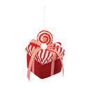 Plush Foam Present Ornament (Set of 12)