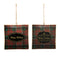 Melrose Plaid Square Ornament (Set of 6)