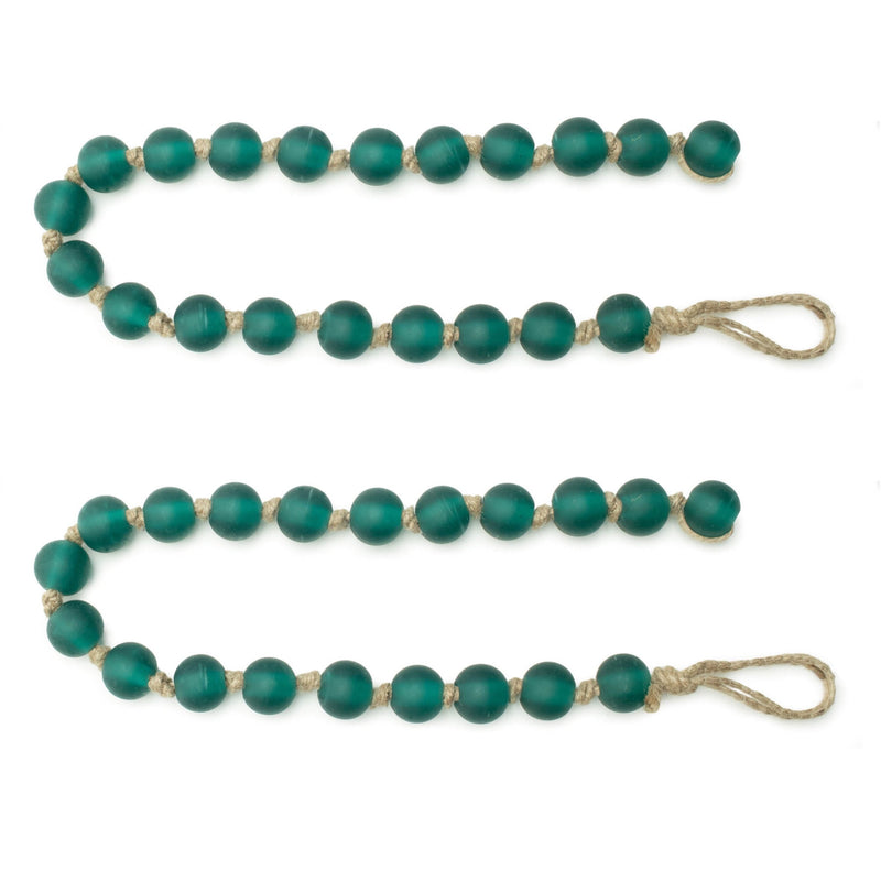Melrose Frosted Glass Bead Garland (Set of 2)