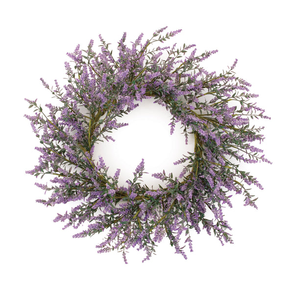 Melrose Lavender Floral Wreath 20"D