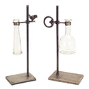 Melrose Hanging Bud Vase with Metal Stand (Set of 2)