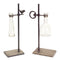 Melrose Hanging Bud Vase with Metal Stand (Set of 2)