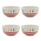 Melrose Ceramic Pine Tree Print Bowl (Set of 4)
