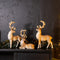 Melrose Glittered Holiday Deer Figurine (Set of 3)