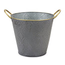Melrose Metal Aztec Pail Planter Set of 3 Planter