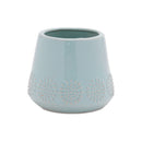 Melrose Ceramic Starburst Pattern Planter Set of 2 Planter, Ceramic