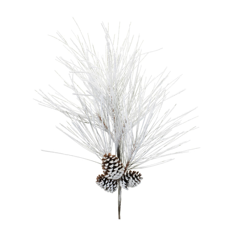 Melrose Flocked Long Neddle Pine Spray (Set of 2)