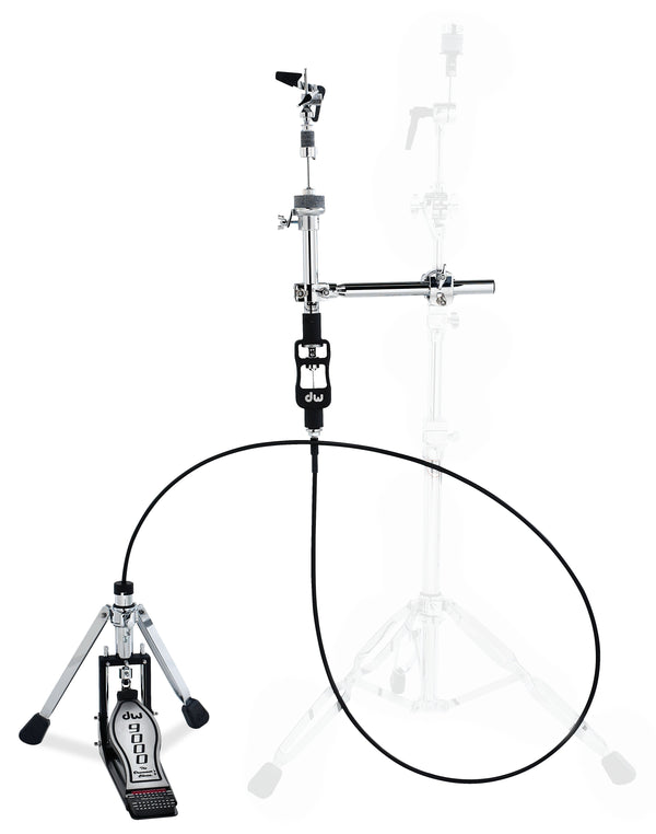 DW Drums 9000 Remote Cable Hi-Hat Stand – 10' Cable w/ Clutch & Bag