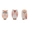 Melrose Terra Cotta Owl Decor (Set of 3)