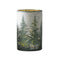 Melrose Frosted Pine Mercury Glass Candle Holder (Set of 2)