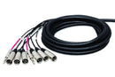 Hosa Pro-Conex Little Bro' Sub Snake 20ft, 6 XLR Sends, 2 TRS Returns