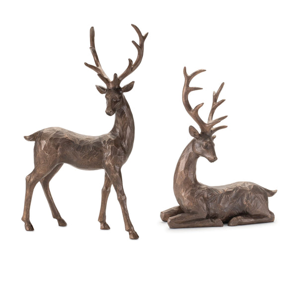 Melrose Winter Deer Figurine (Set of 2)