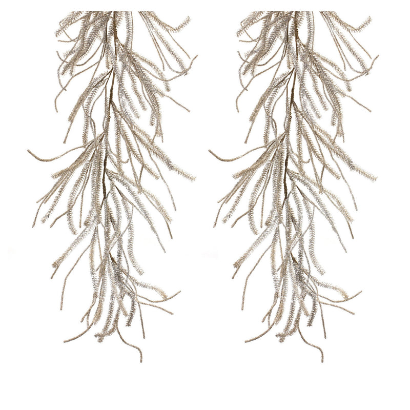 Melrose Glittered Pine Garland (Set of 2)