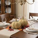 Melrose Carved Fir Wood Pumpkin Decor (Set of 2) Multicolor Farmhouse Fir Wood F