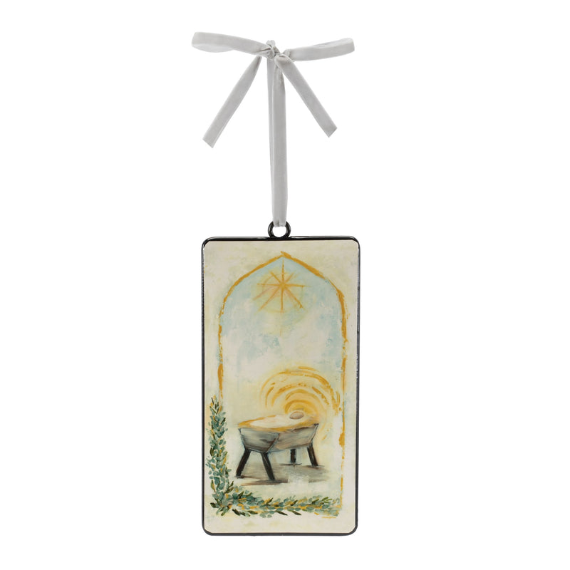 Melrose Nativity Manger Ornament (Set of 12)