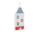 Melrose Ceramic Winter House Ornament (Set of 12)