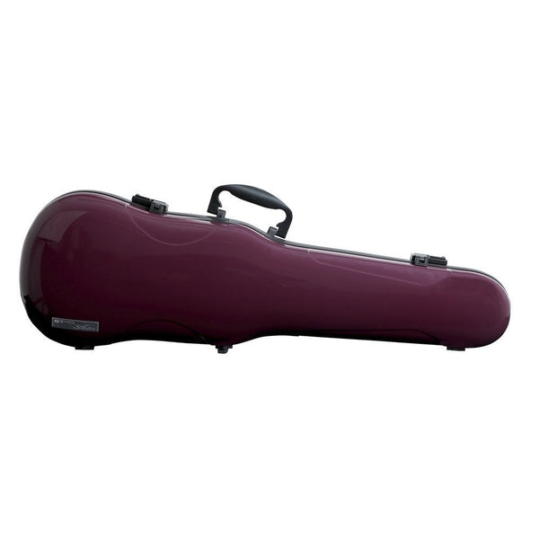 GEWA Air 1.7 4/4 Shaped Purple Violin Case - Thermoplast Shell & Velour Interior