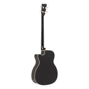 Stagg Jumbo Acoustic-Electric Bass Guitar with Cutaway – Black – SA40BASS ACE-BK