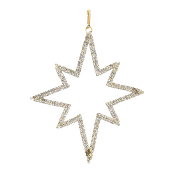 Melrose Jeweled Metal Star Ornament (Set of 12)