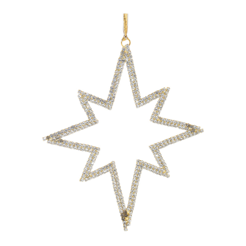 Melrose Jeweled Metal Star Ornament (Set of 12)