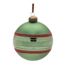 Melrose Striped Glass Ball Ornament (Set of 6)