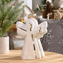 Melrose Wood Angel Nesting Display (Set of 2)
