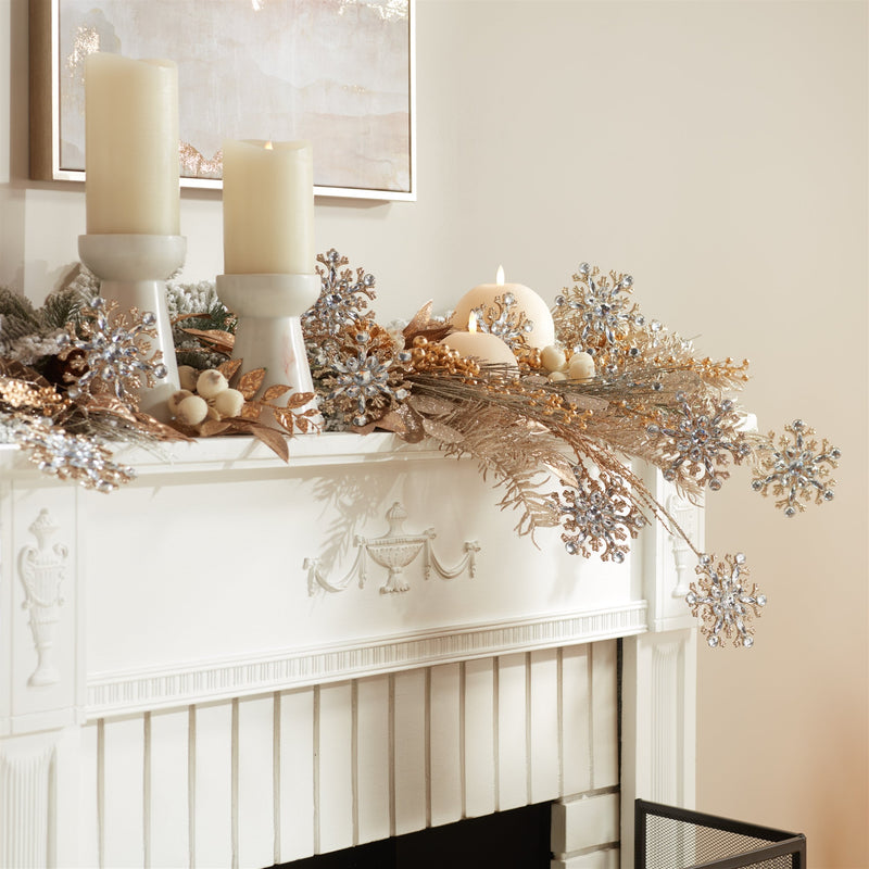 Melrose Jeweled Snowflake Spray (Set of 2)
