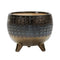 Melrose Dotted Ceramic Planter with Pewter Accent 6"H Planter