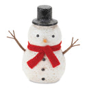 Melrose Glittered Snowman Figurine (Set of 6)